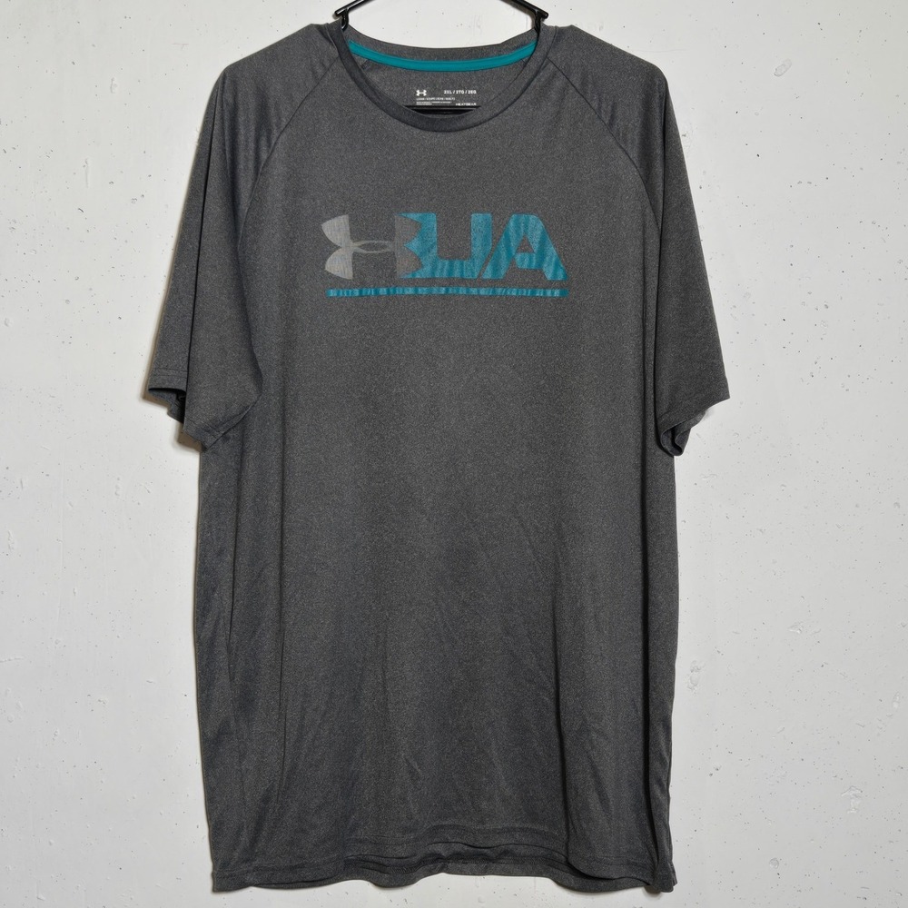 Under Armour HeatGear Mens Loose Fit Short Sleeve Shirt 2XL Active Stretch Gym